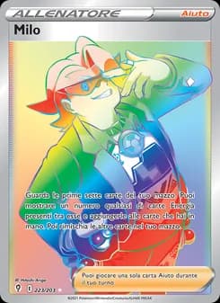 Milo card in Italian
