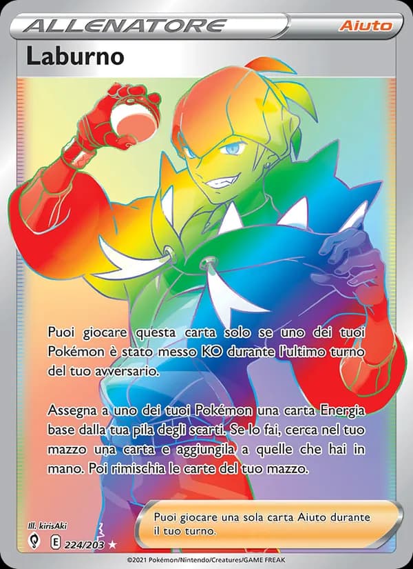Laburno card in Italian