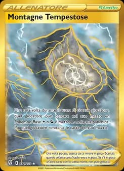 Montagne Tempestose card in Italian
