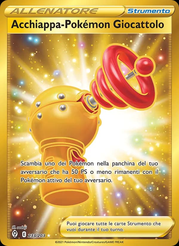 Acchiappa-Pokémon Giocattolo card in Italian