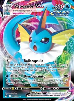 Vaporeon VMAX card in Italian