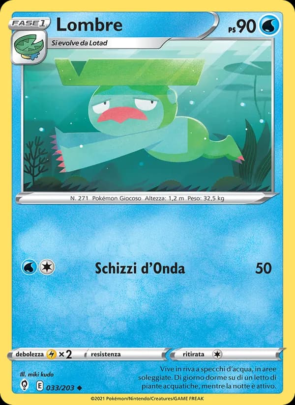 Lombre card in Italian