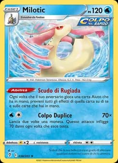 Milotic card in Italian
