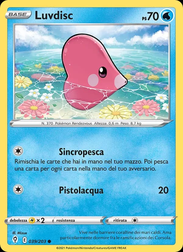 Luvdisc card in Italian