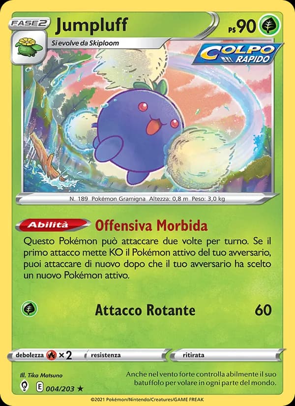 Jumpluff card in Italian
