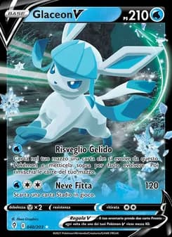 Glaceon V card in Italian