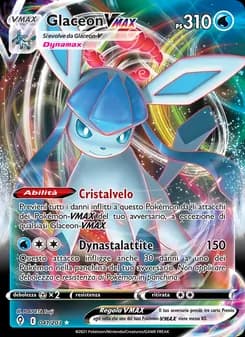 Glaceon VMAX card in Italian