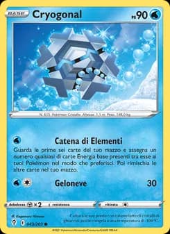 Cryogonal card in Italian