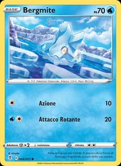 Bergmite card in Italian