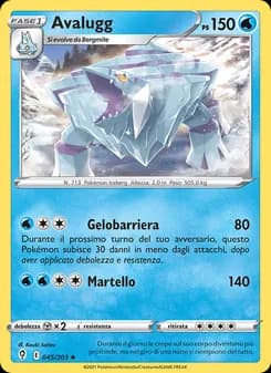 Avalugg card in Italian