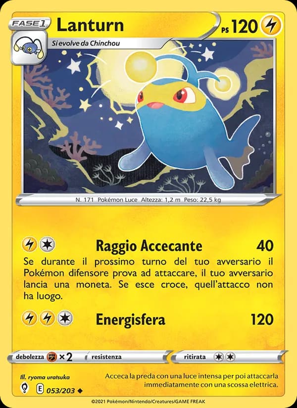 Lanturn card in Italian