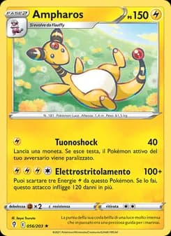Ampharos card in Italian