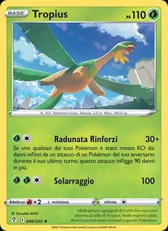 Tropius card in Italian