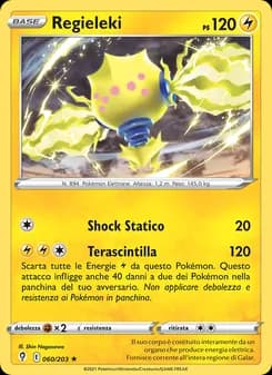 Regieleki card in Italian