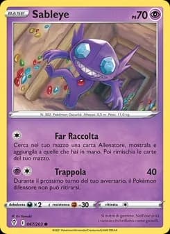 Sableye card in Italian