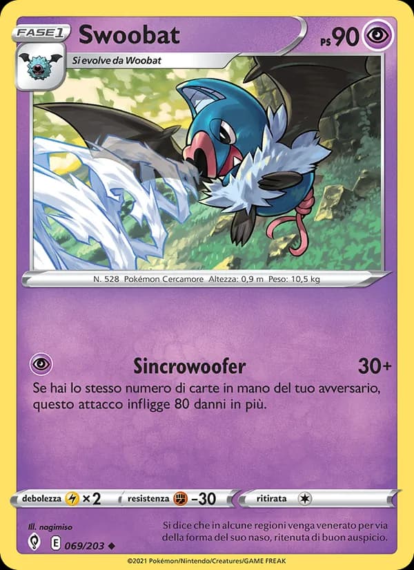 Swoobat card in Italian