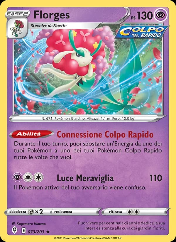 Florges card in Italian