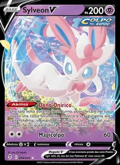 Sylveon V card in Italian