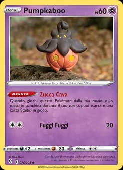 Pumpkaboo card in Italian