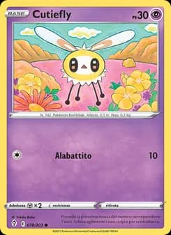 Cutiefly card in Italian