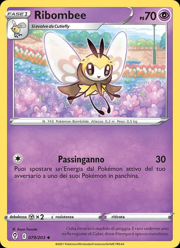 Ribombee card in Italian