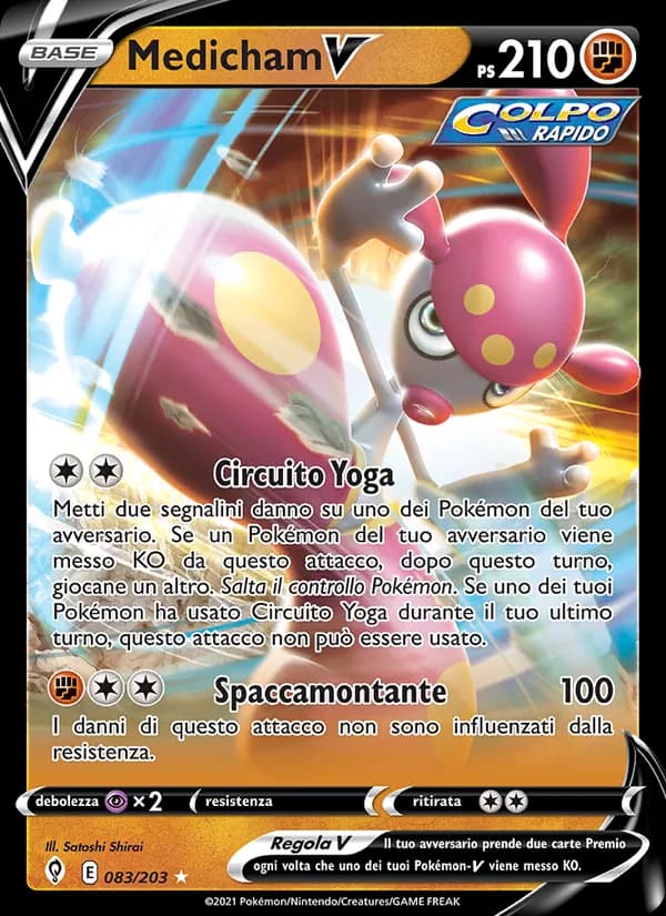 Medicham V card in Italian