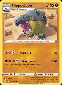 Hippowdon card in Italian