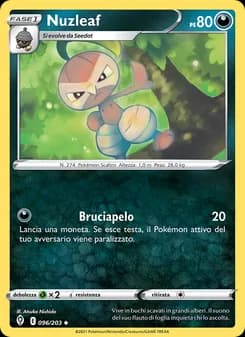 Nuzleaf card in Italian