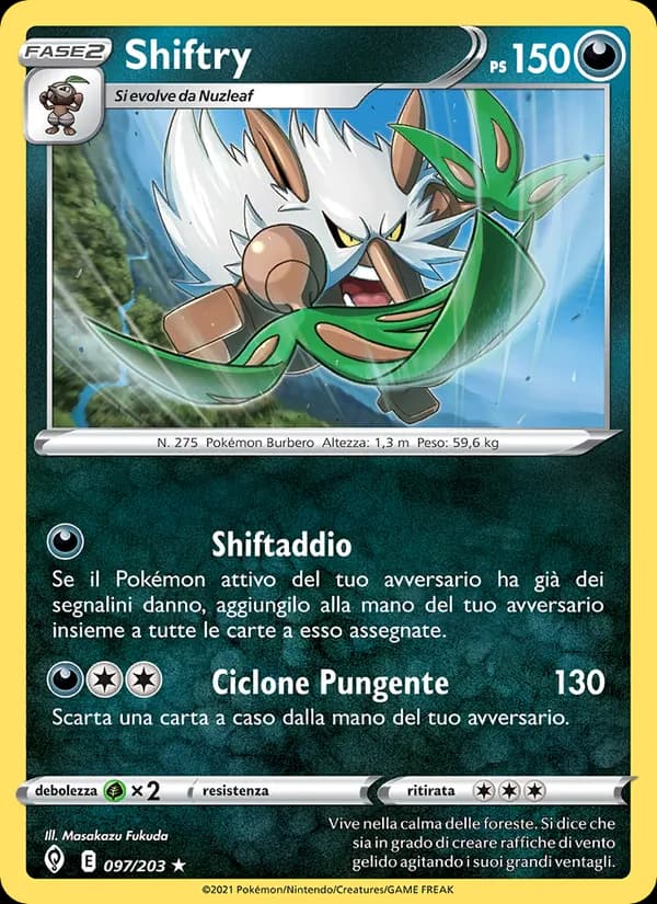 Shiftry card in Italian