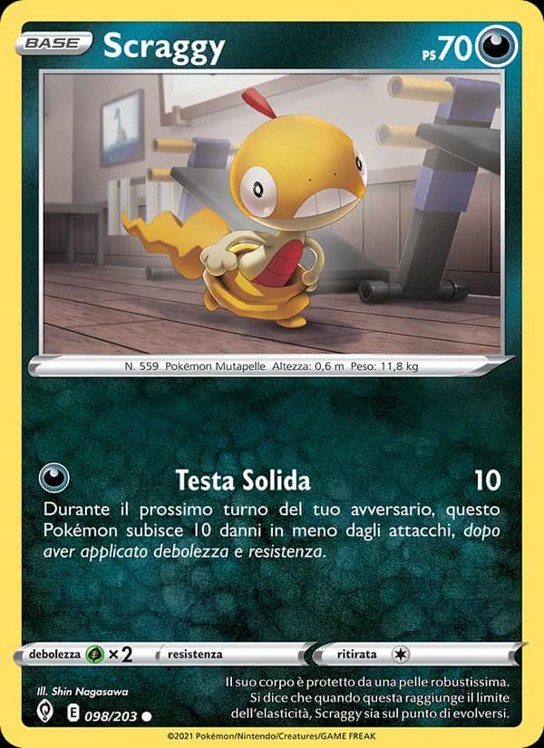 Scraggy card in Italian