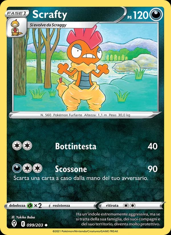 Scrafty card in Italian