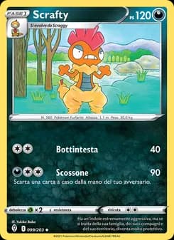 Scrafty card in Italian