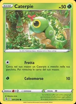 Caterpie card in Italian