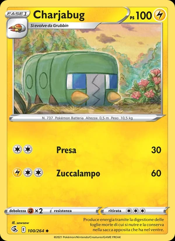 Charjabug card in Italian
