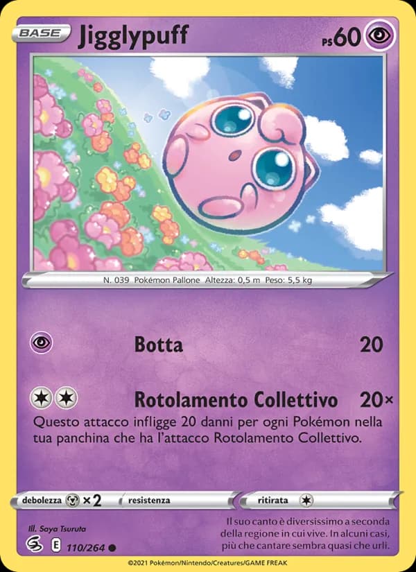 Jigglypuff card in Italian