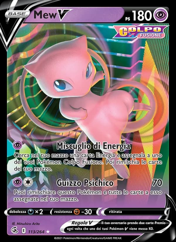 Mew V card in Italian