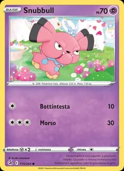 Snubbull card in Italian