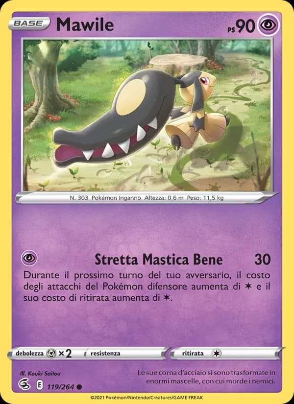 Mawile card in Italian