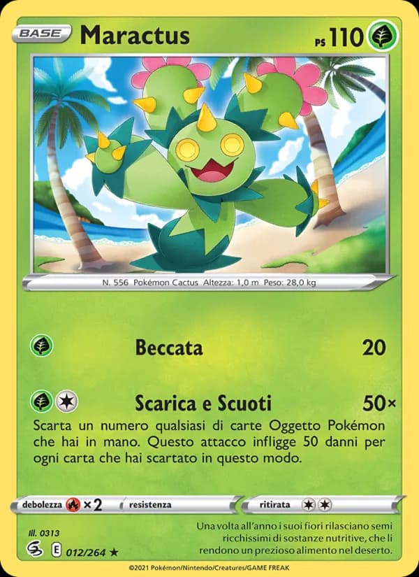 Maractus card in Italian