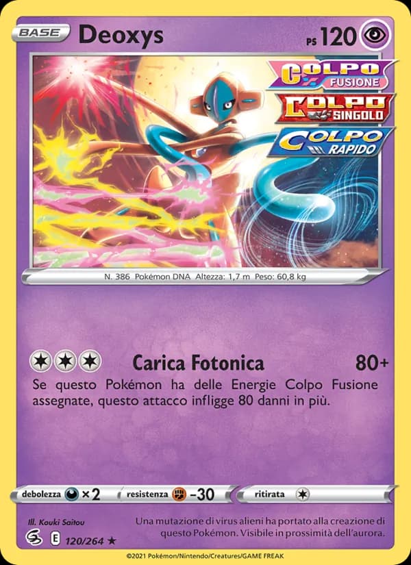 Deoxys card in Italian