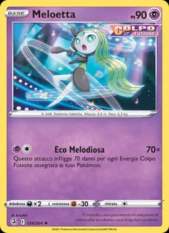 Meloetta card in Italian