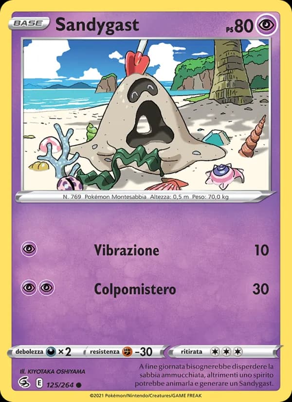 Sandygast card in Italian