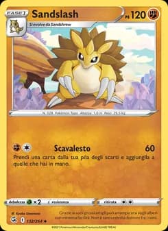 Sandslash card in Italian