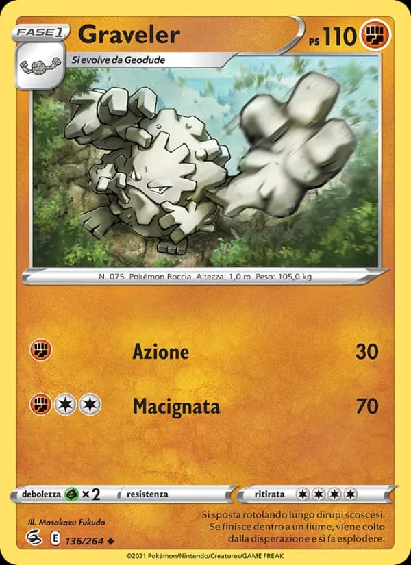 Graveler card in Italian