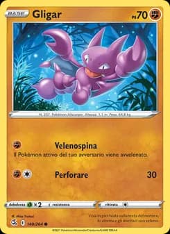 Gligar card in Italian
