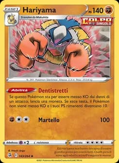 Hariyama card in Italian
