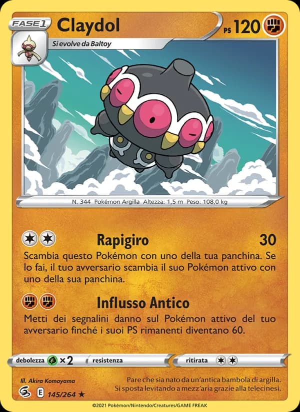 Claydol card in Italian