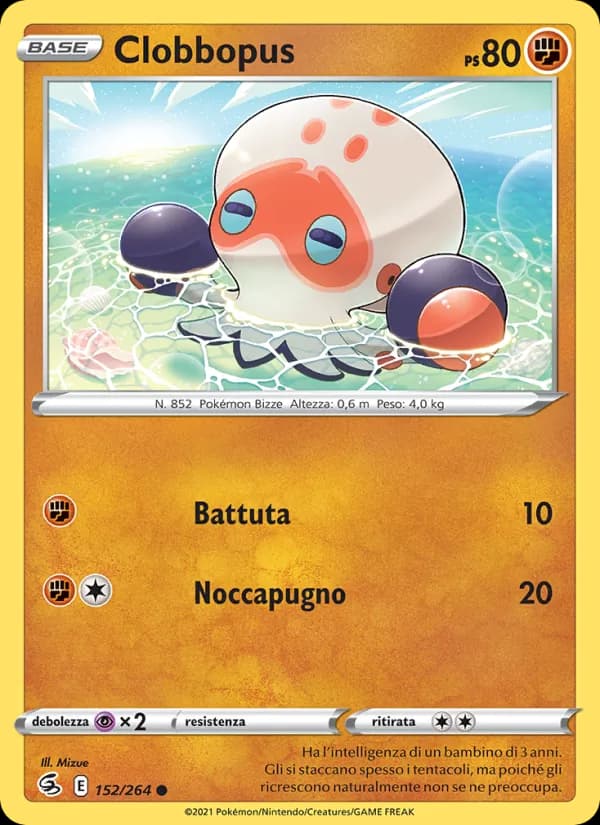 Clobbopus card in Italian
