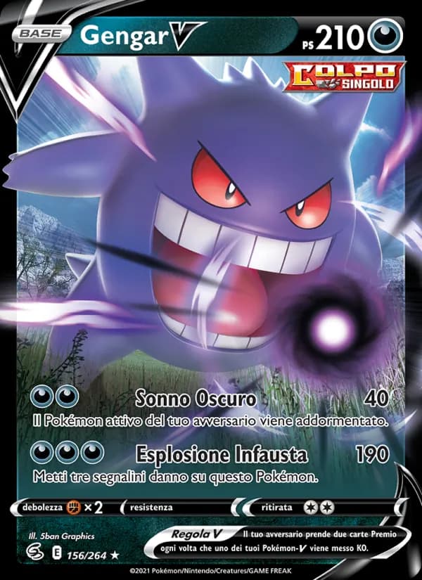 Gengar V card in Italian