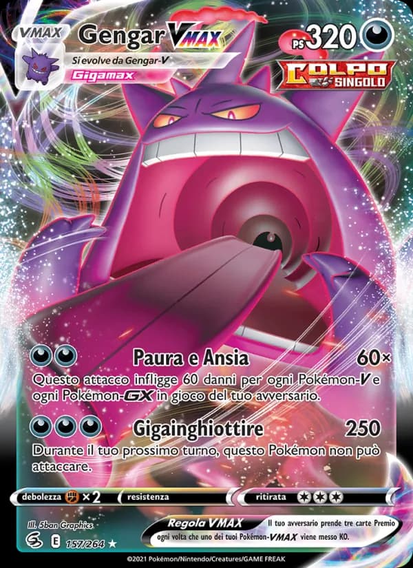 Gengar VMAX card in Italian